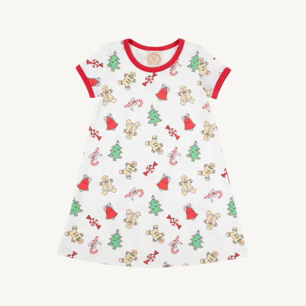 Polly Play Dress -Sugar Plum with Richmond Red