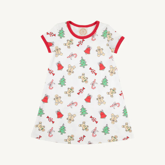 Polly Play Dress -Sugar Plum with Richmond Red