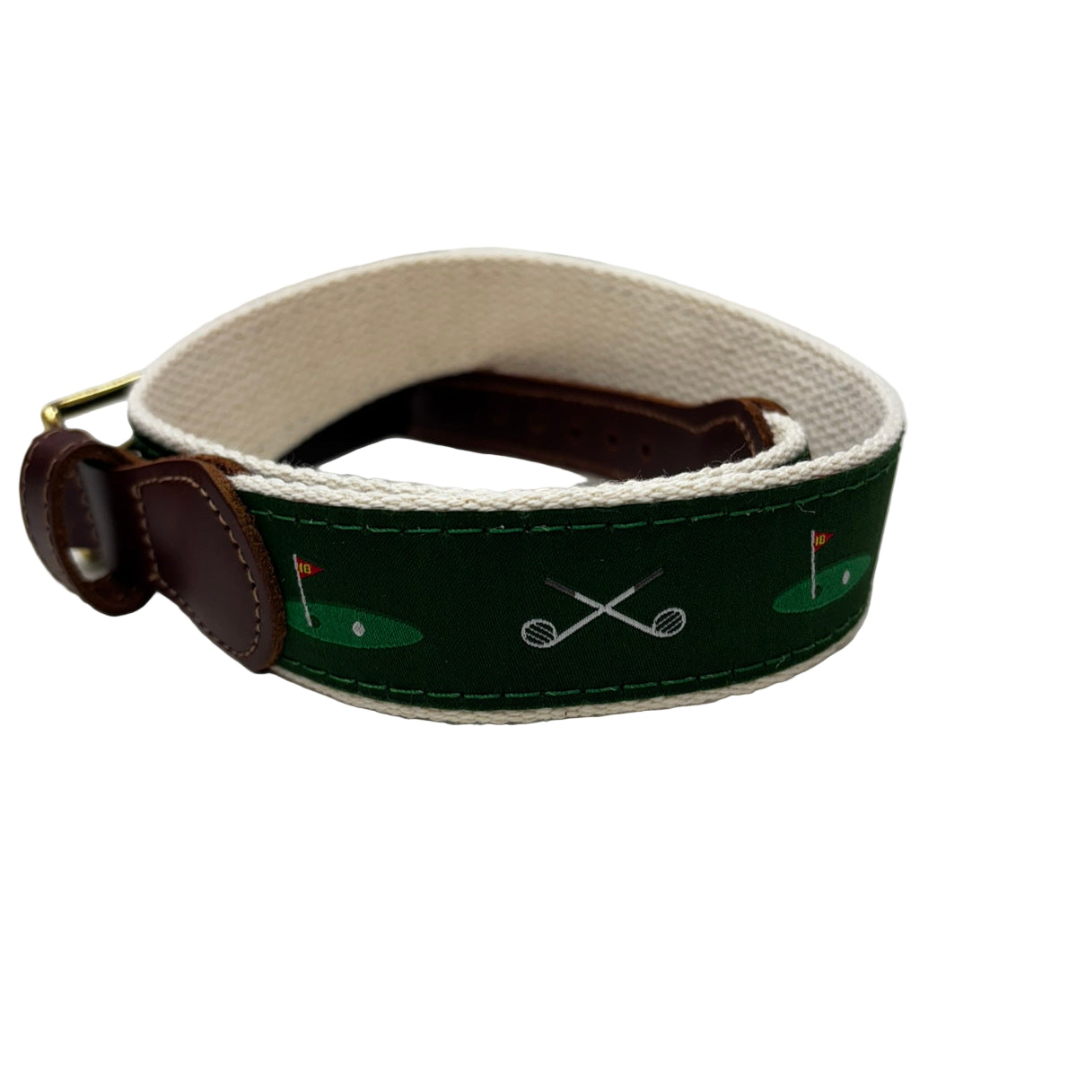 Golf Leather Tab Belt