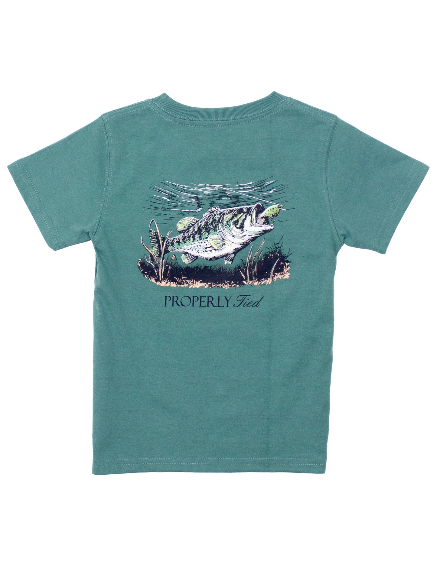 Set The Hook SS Marine Green T-Shirt