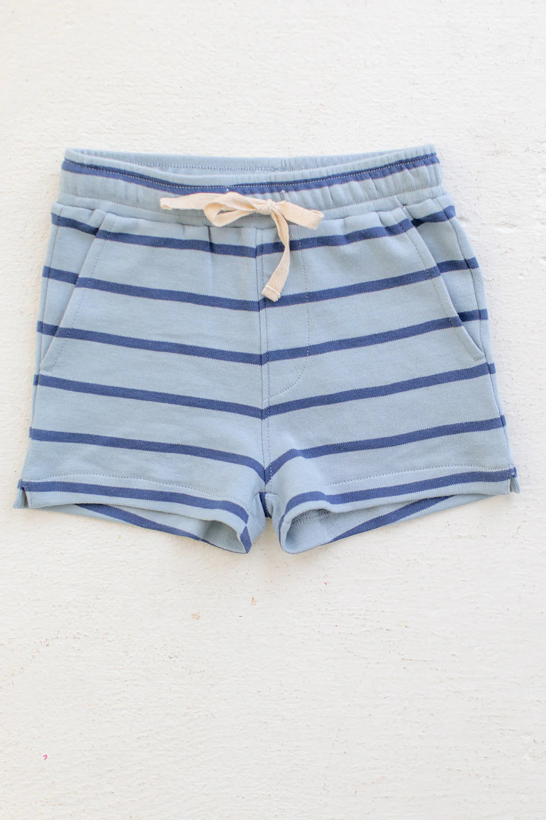 James Shorts - Blue Knit Stripes