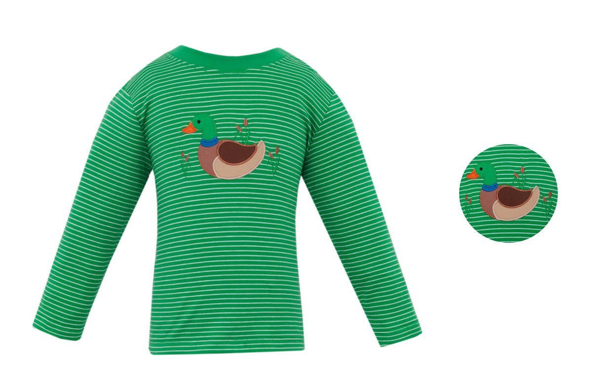 Mallard Applique Shirt - Green