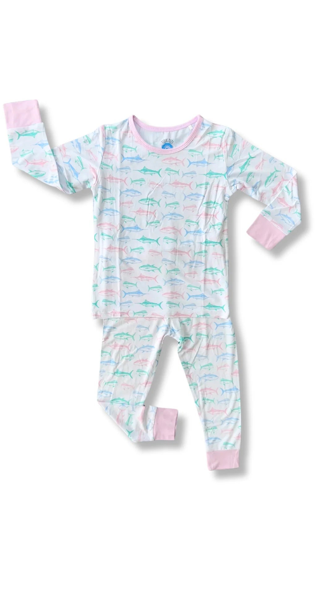 Maritime Medley Two Piece Pajama - Pink