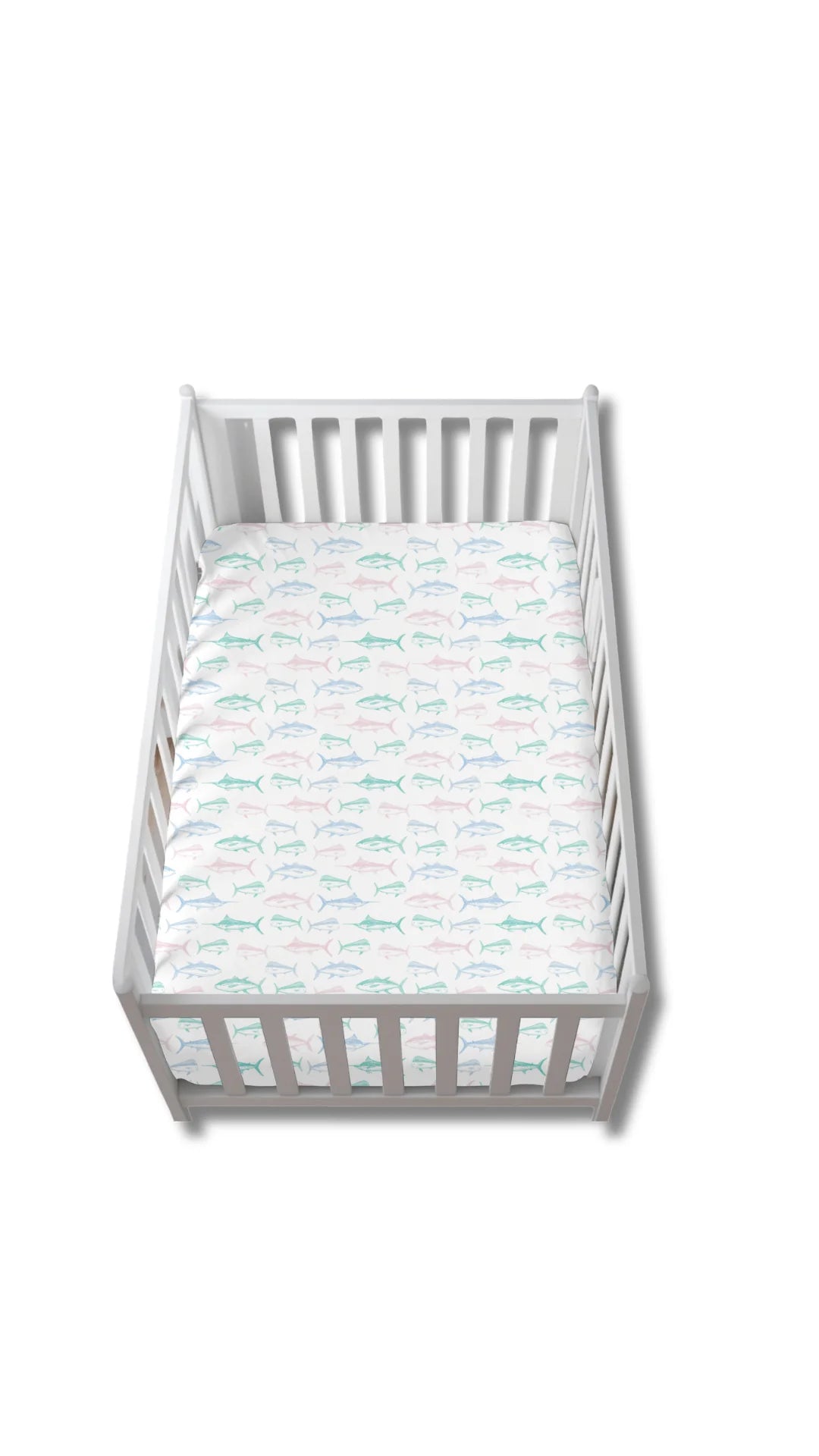 Maritime Medley Pink Crib Sheet