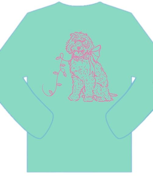 Mint Christmas Doodle Dog