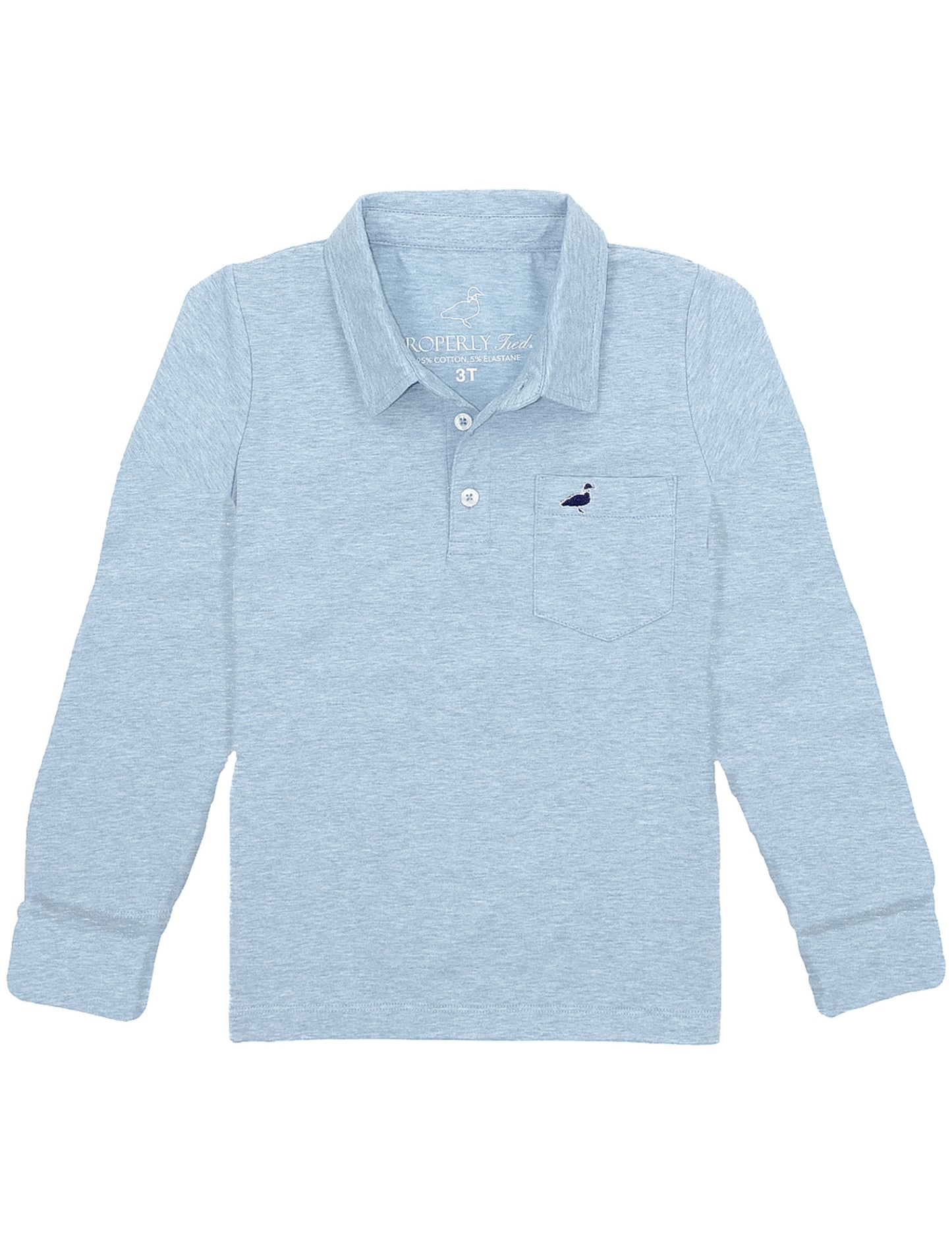 Harrison Pocket Polo - Moon Blue