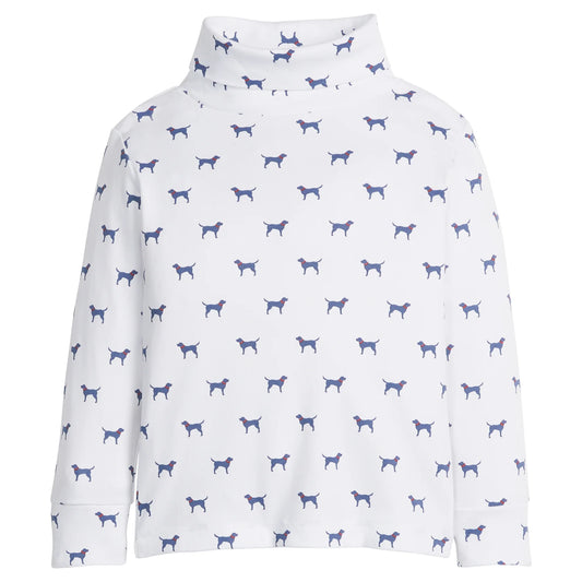 Printed Turtleneck - Navy Labs