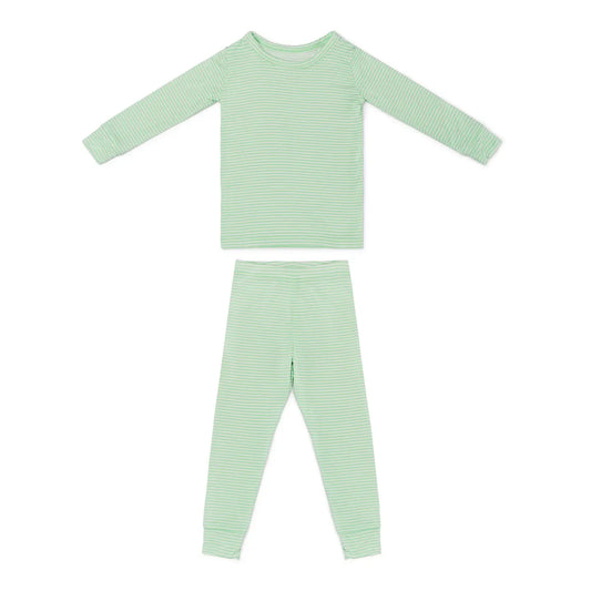 Pear Stripe Bamboo Toddler Pajama Set