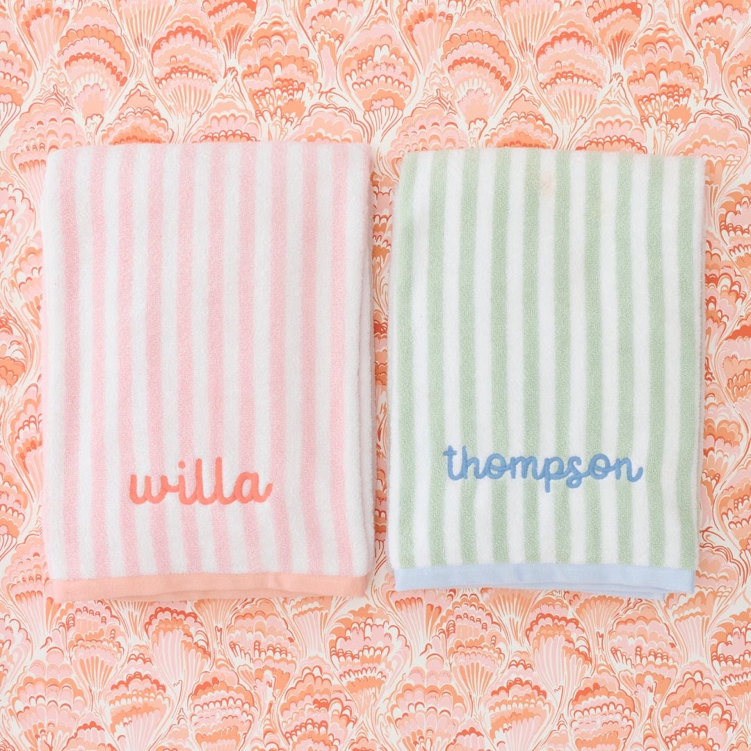 Kids' Beach Towel - Pink and Coral