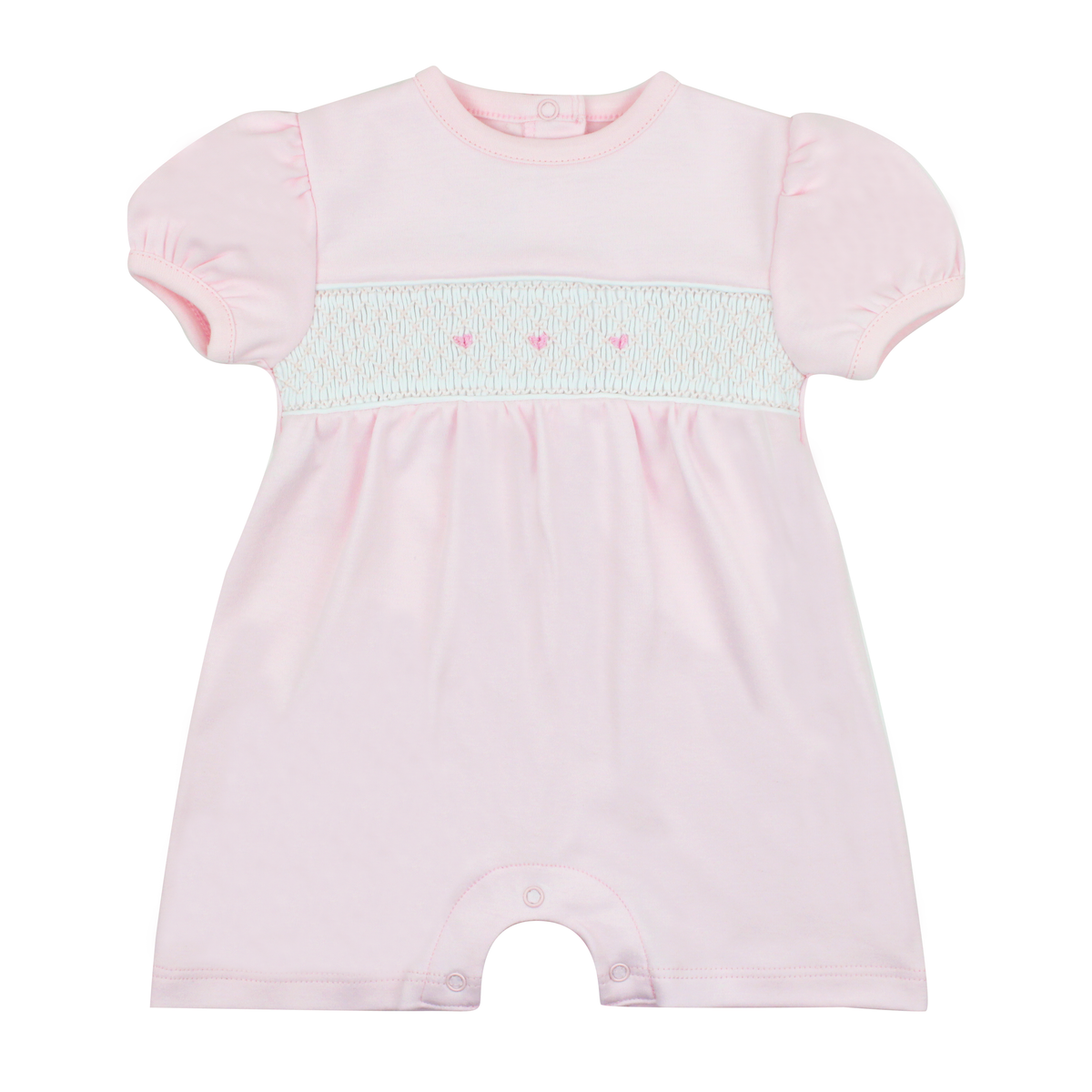 Smocked Romper - Pink