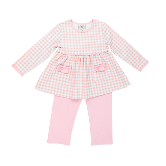 Pink Gingham Londyn Legging Set