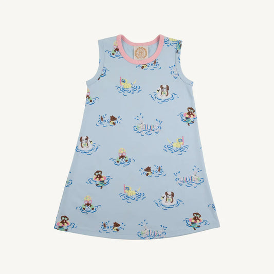 Sleeveless Polly Play - Doggy Paddle/Sandpearl Pink
