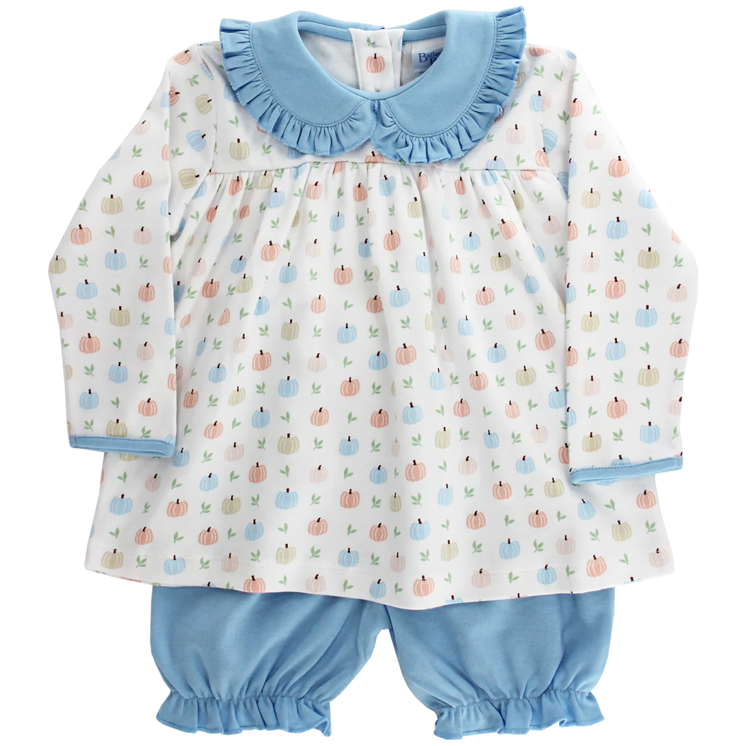 Pumpkin Print - Girls Bloomer Set