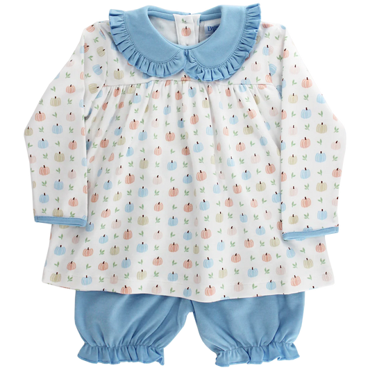 Pumpkin Print - Girls Bloomer Set