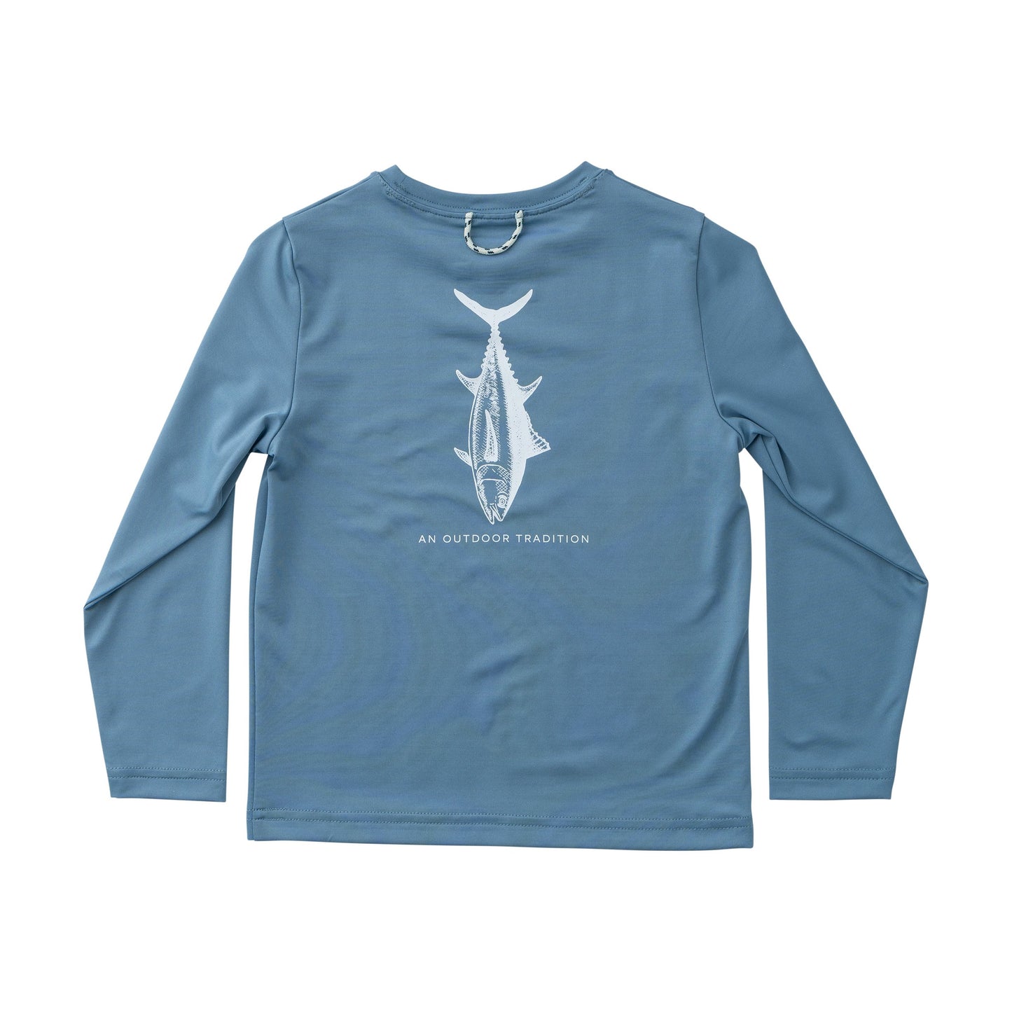 Long Sleeve Pro Performance Fishing Tee - Copen Blue