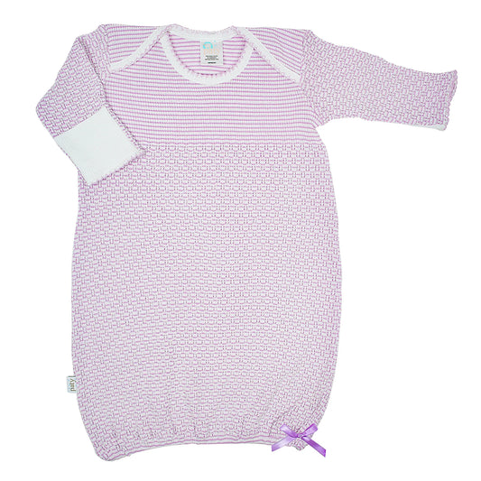 Overlap Shoulder Gown - Lavender with BOW