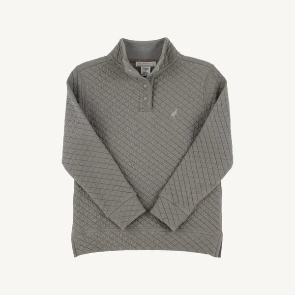 Pendleton Popped Collar (Quilted) -Grantley Gray with Tonal Stork