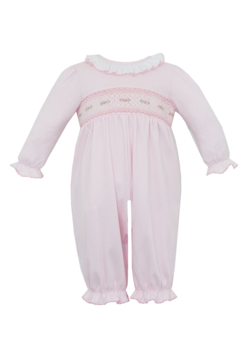 Rose Smocked Knit Romper
