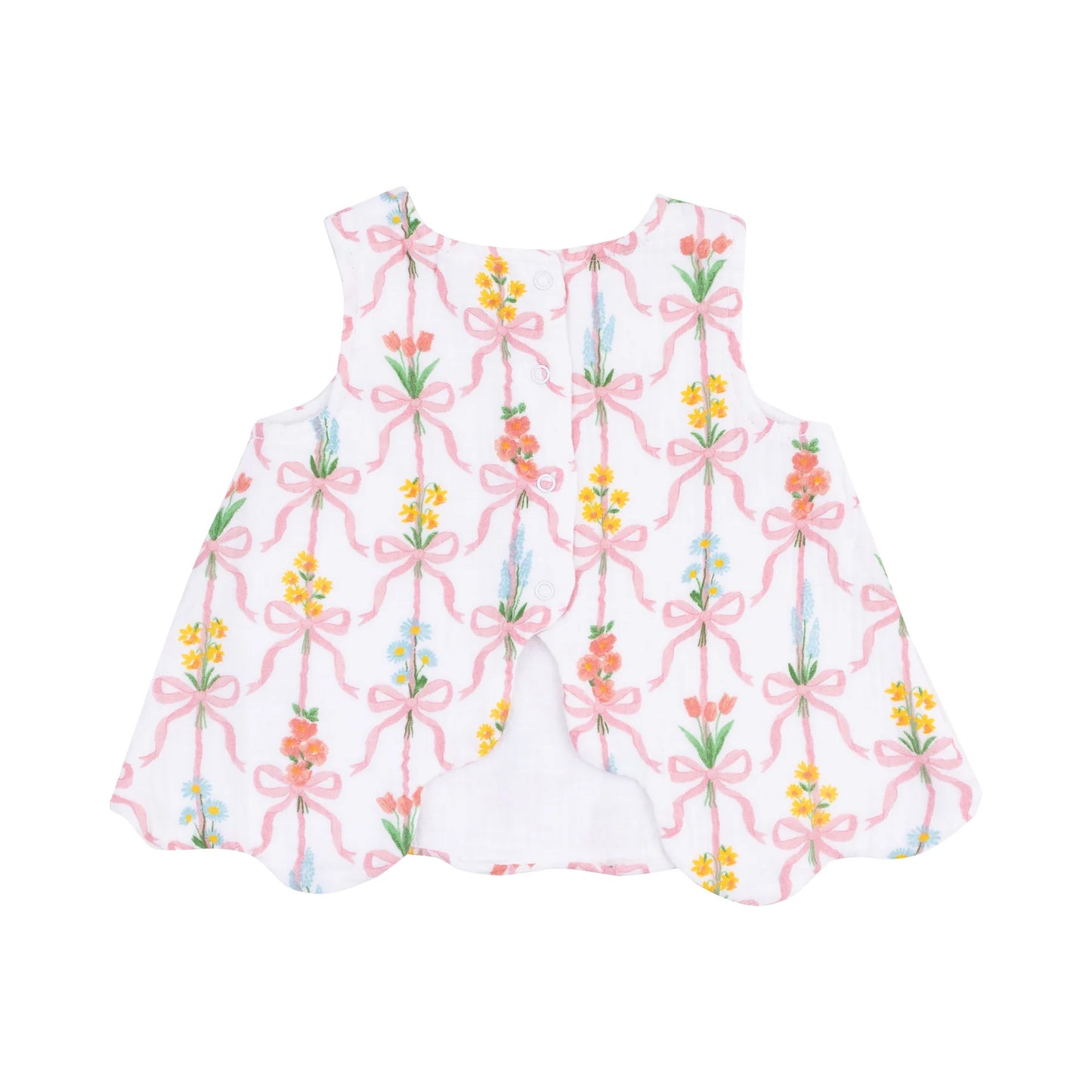 Ribbon Bouquets Scallop Top and Bloomer Set