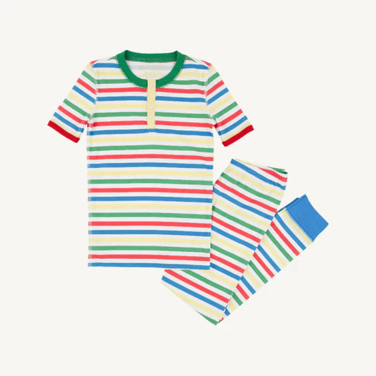 Sutton's Short Sleeve Set -Portland Sealife Stripe
