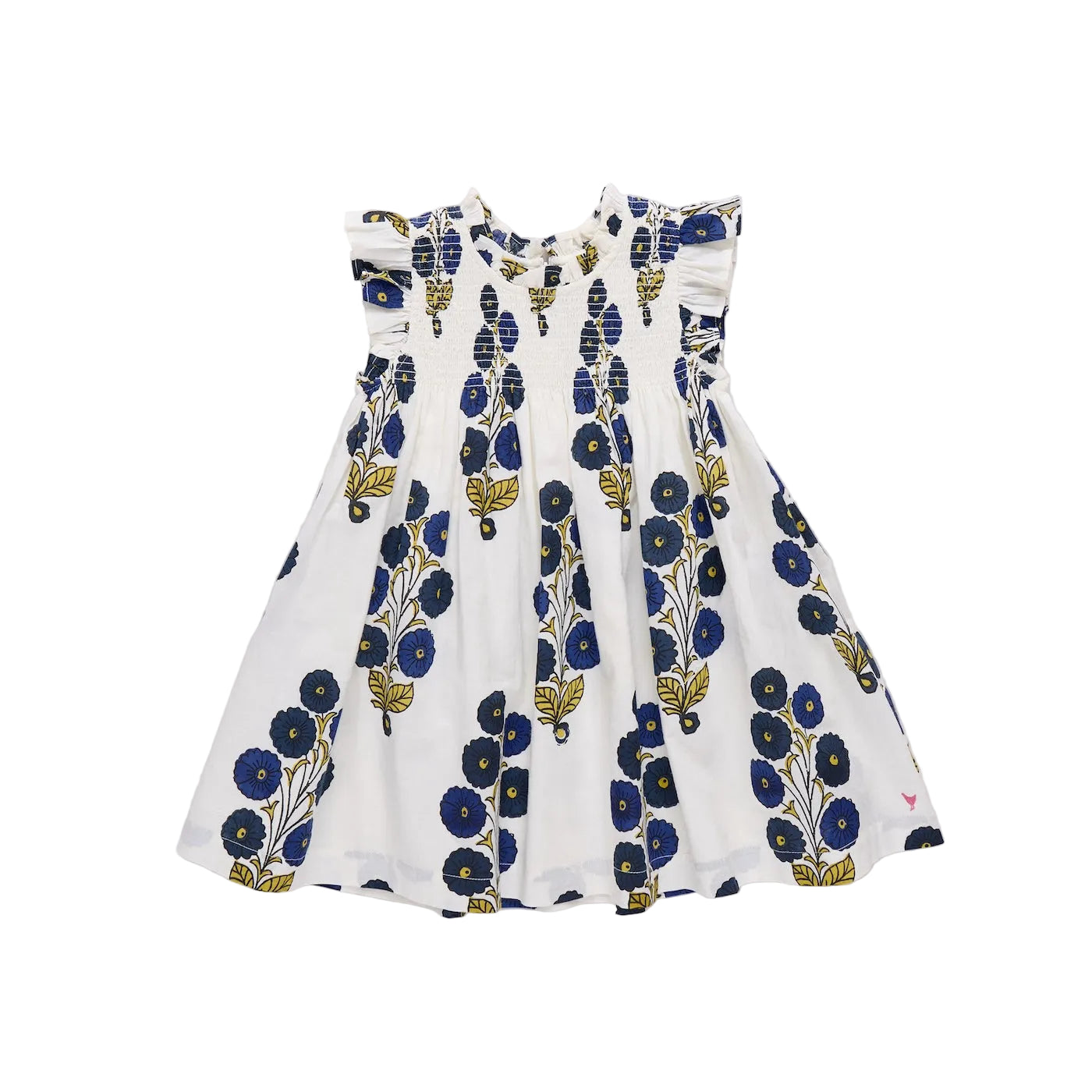 GIRLS STEVIE DRESS - NAVY BUTTERCUP FLORAL