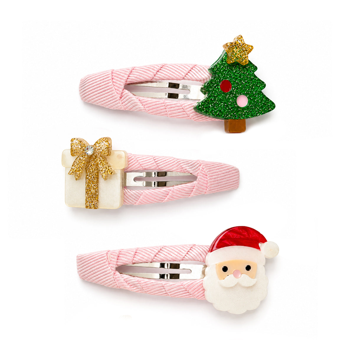 TREE GIFT SANTA SNAP CLIPS