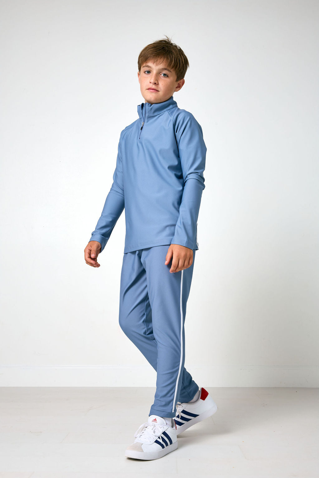 Slate Retro Half-zip
