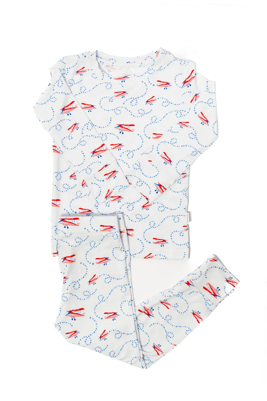 2 piece Airplane Pajamas Bamboo