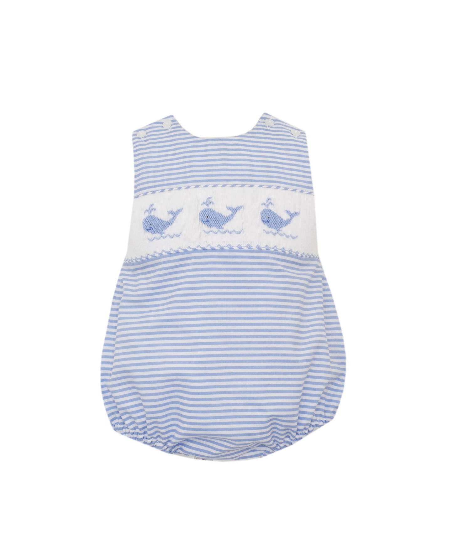 Smocked Striped Whale Bubble