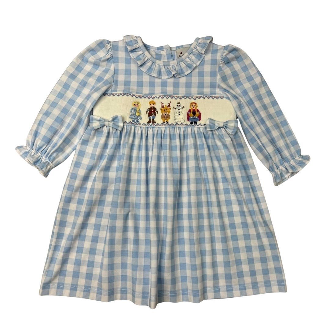 Smocked Gingham Ice Princess Dress
