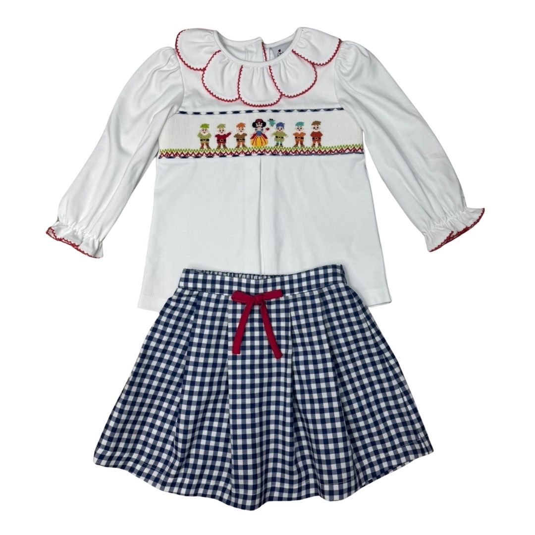 Smocked Princess Skirt Set - Dwarfs