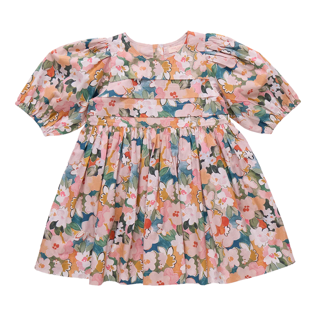 Evelyn Dress - Watercolor Floral