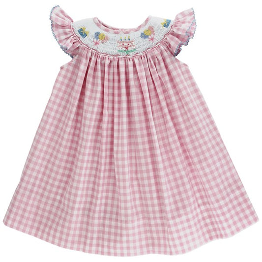 Happy Birthday Bishop Smock Dress