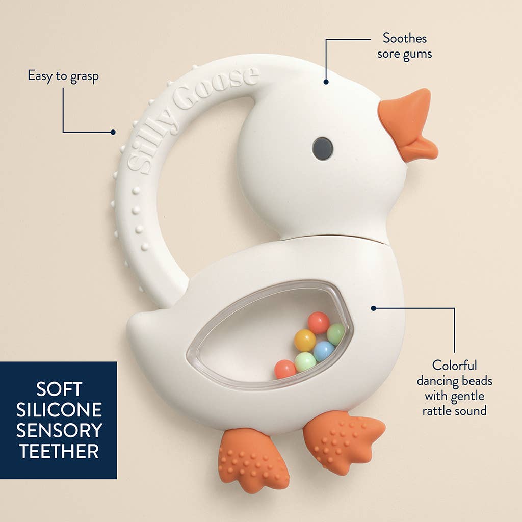 Cherry Bitzy Shake™ - Silicone Teether with Rattle