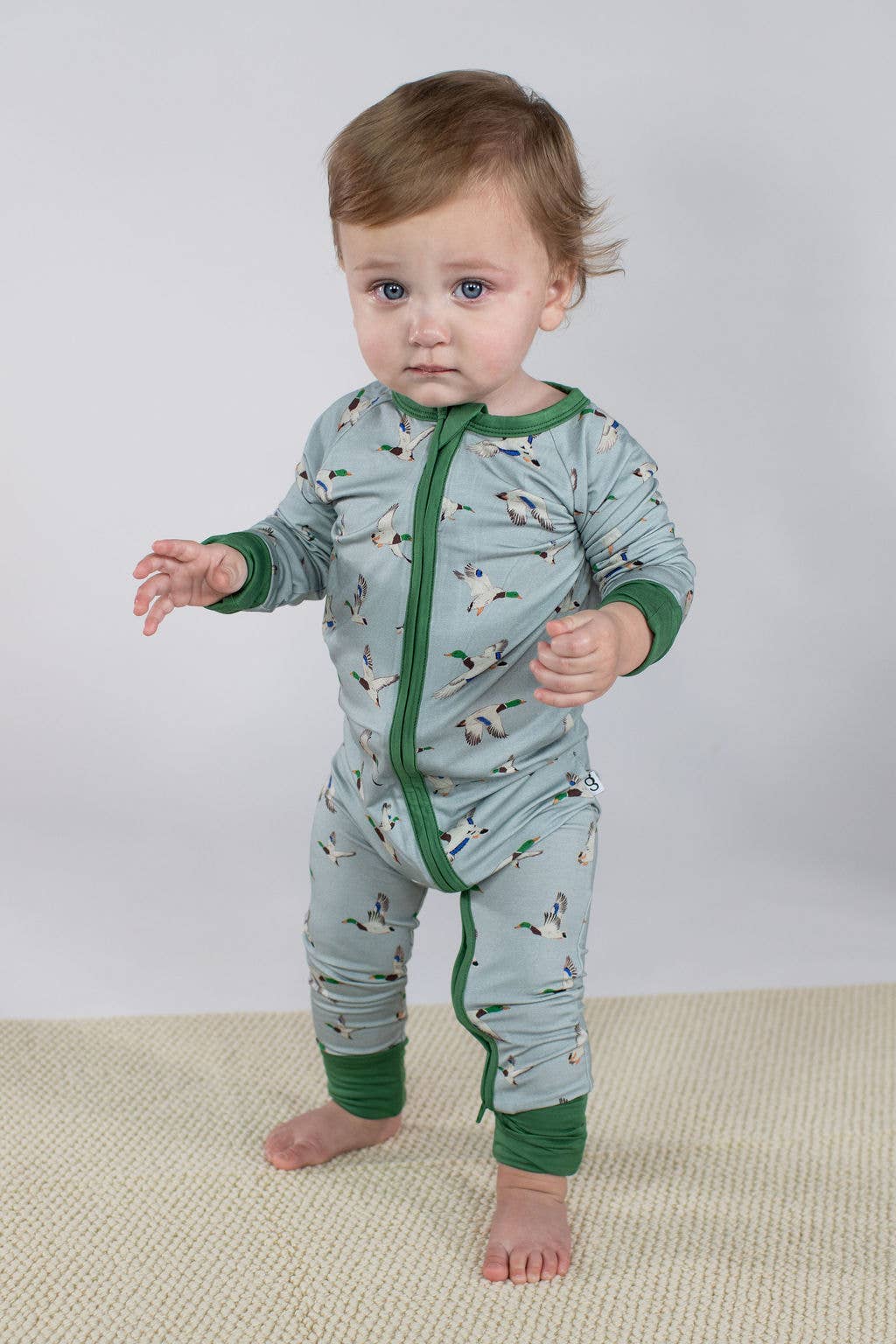 Mallards /  Ducks - Convertible Zip PJs