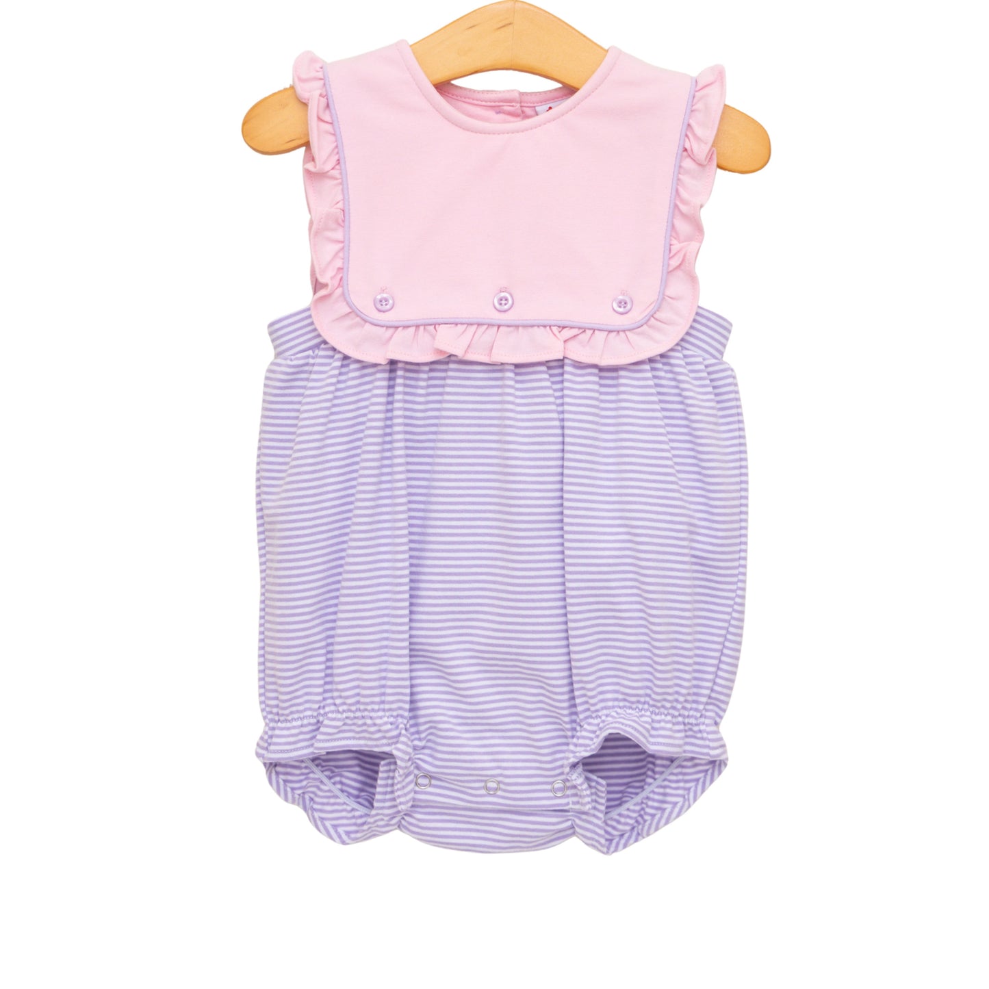 ** PRE-ORDER ** Amelia Bubble- Pink and Lavender Stripe