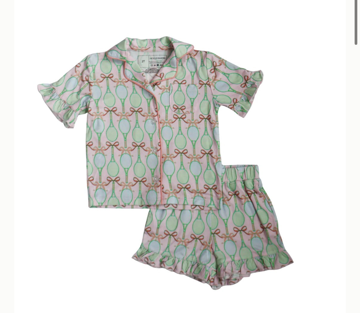 Ruffle Lounge Set - Tennis