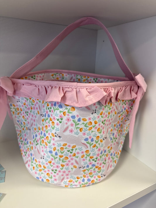 Pink Bunny Easter Basket