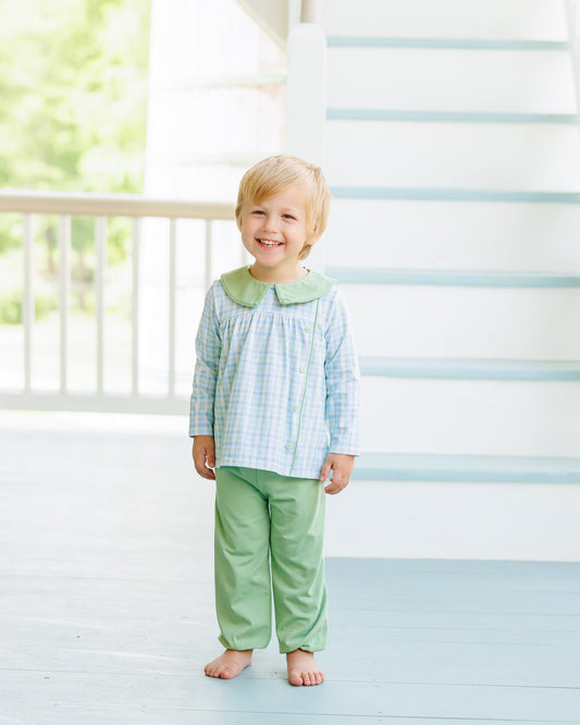 **PRE-ORDER** Basin Plaid Liam Bloomer Pants Set