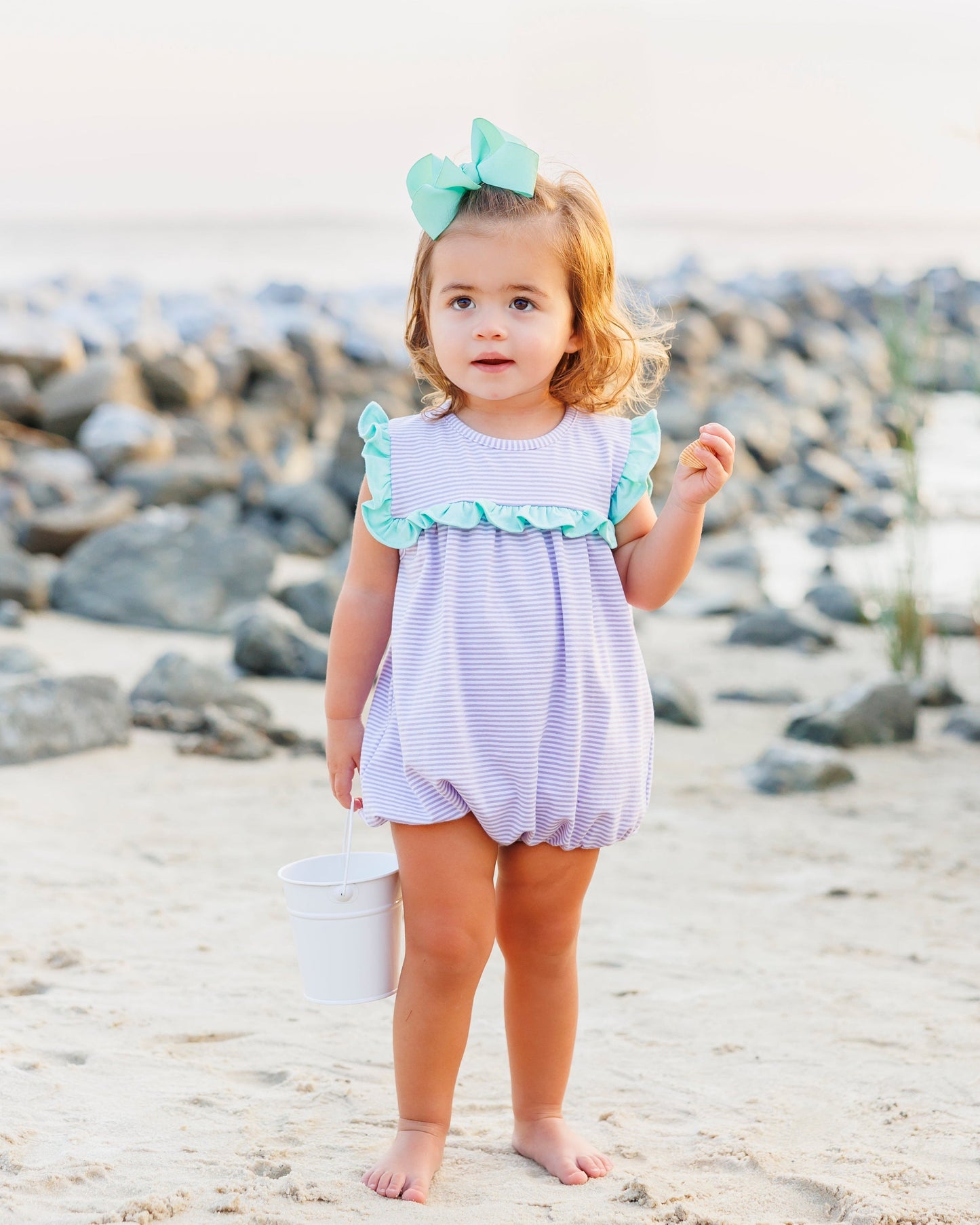 ** PRE-ORDER ** Bella Bubble- Lavender Stipe and Mint