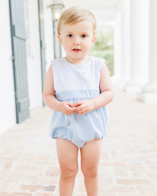 ** PRE-ORDER ** Benjamin Bubble- Light Blue Stripe