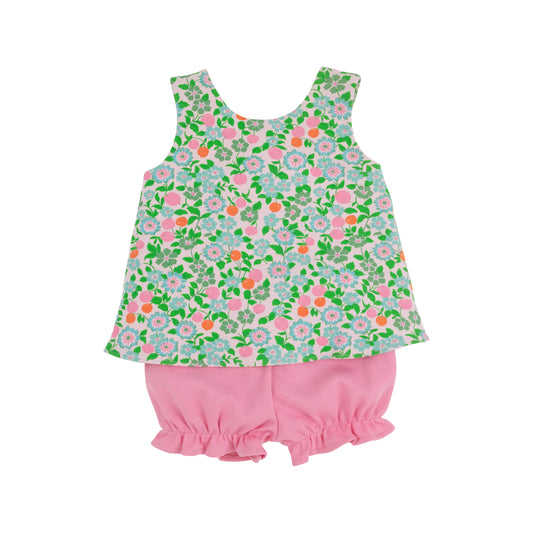 Bettye Bloomer Set -Natchez and Nectarines with Hamptons Hot Pink