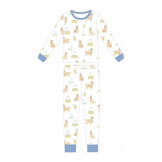 **PRE-ORDER** Blue Golden Easter Two Piece Loungewear Set