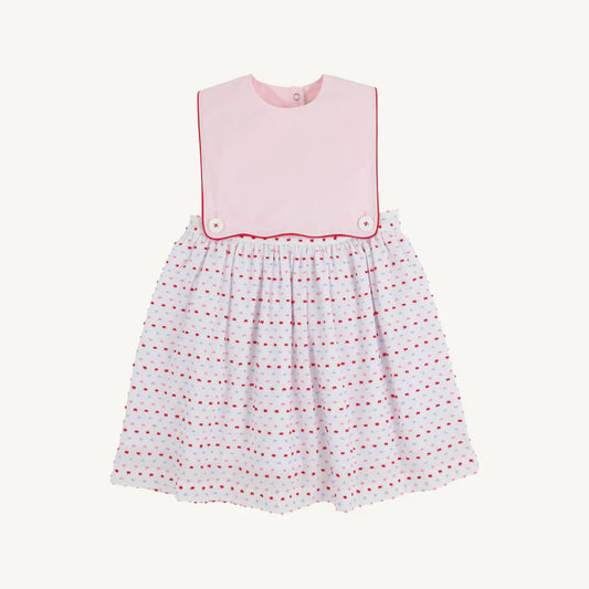 Brady Button In - Dogwood Dot