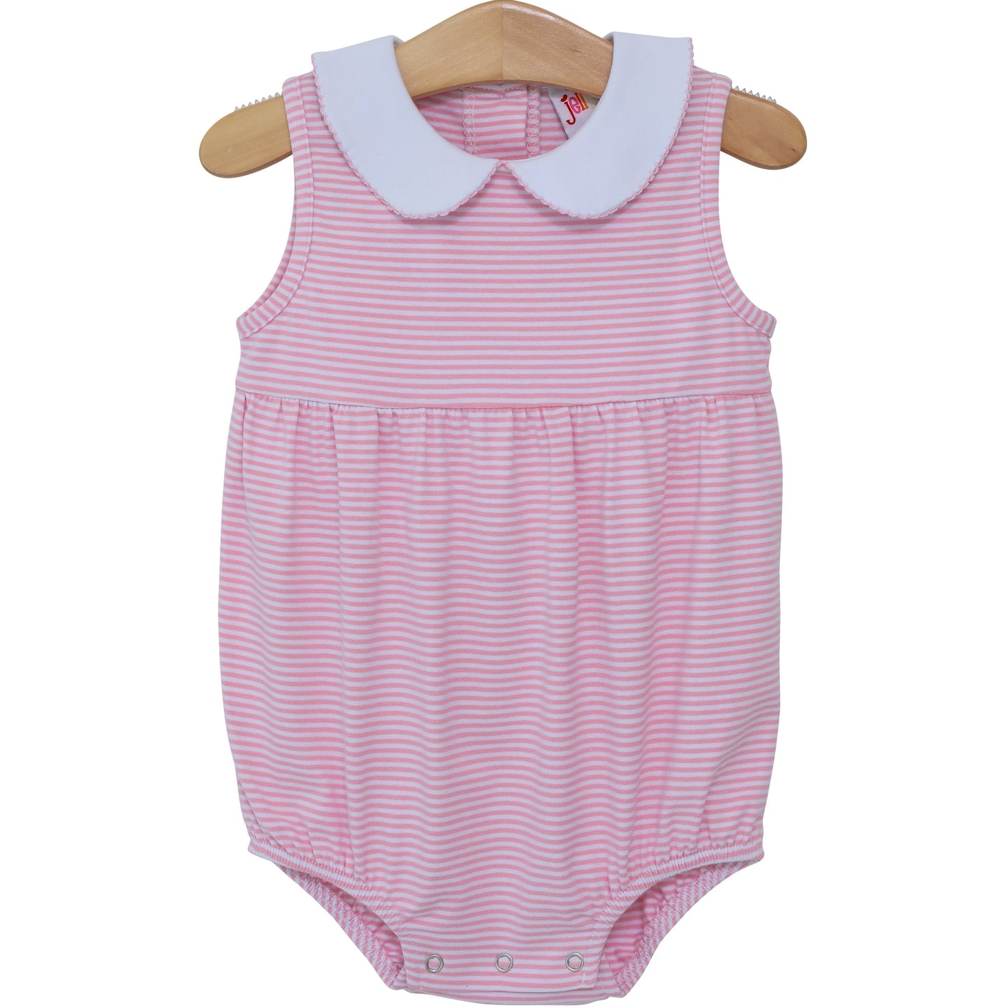 ** PRE -ORDER ** Charlotte Sleeveless Bubble- Light Pink Stripe