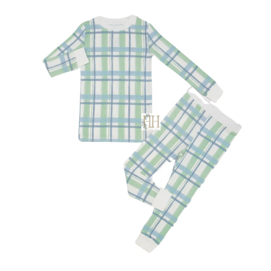 Lakeside Boys Plaid Loungewear Set