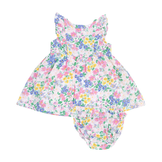 **PRE-ORDER** Emma Floral Dress and Diaper Cover