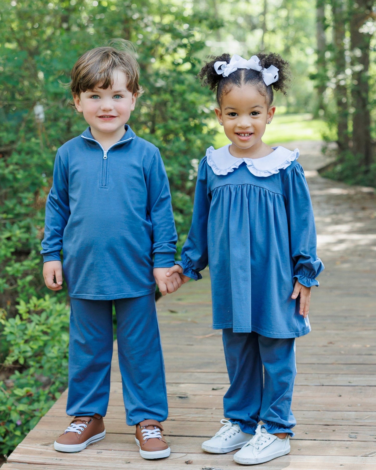 **PRE-ORDER** Evan Pullover Set - Dusty Blue