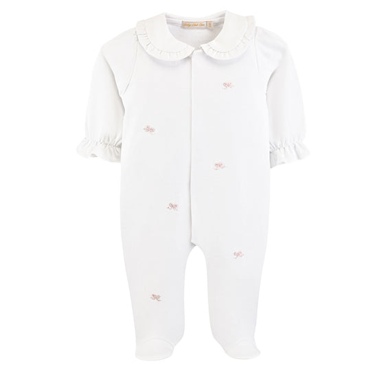 Little Bows Collared Footie