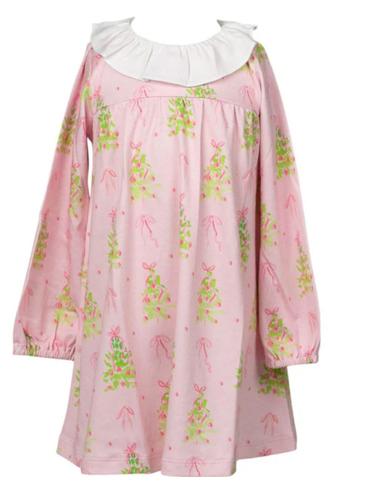 Pink Tinsel Long Sleeve Dress